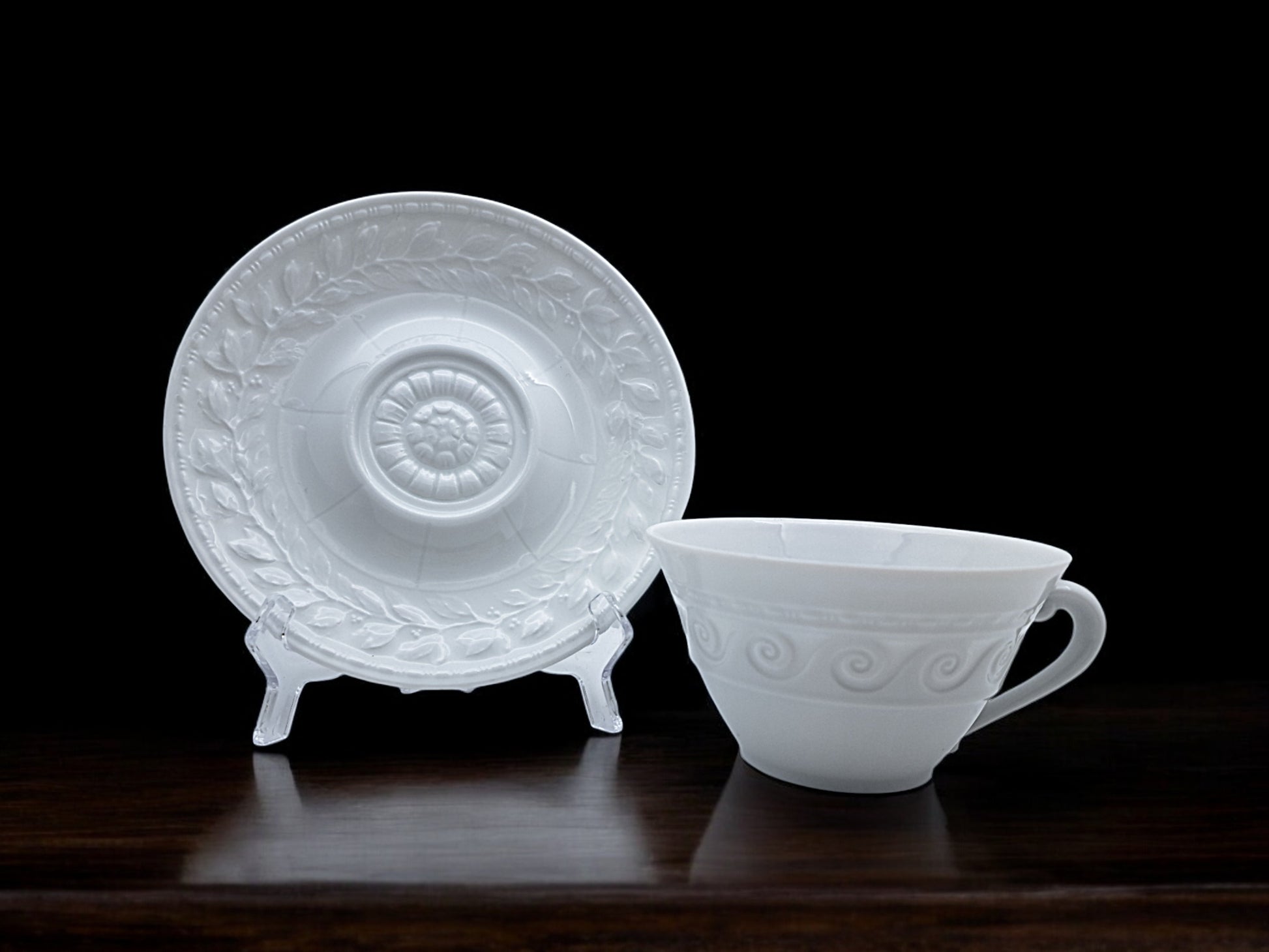 Servizio 6 Tazze da Tè, Bernardaud Limoges, Modello Louvre