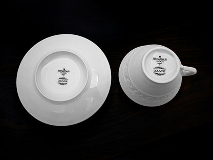 Servizio 6 Tazze da Tè, Bernardaud Limoges, Modello Louvre