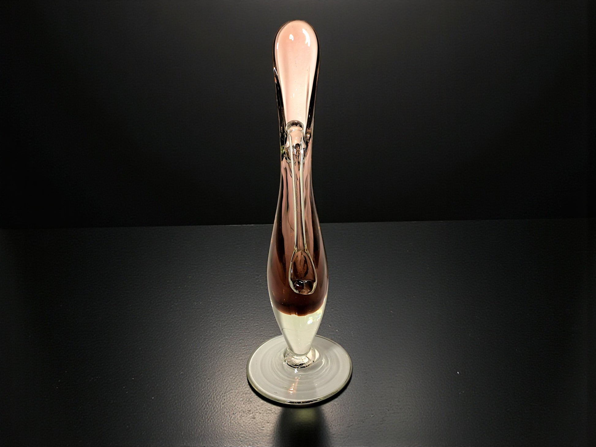 Vaso a Forma di Brocca in Vetro Sommerso di Murano