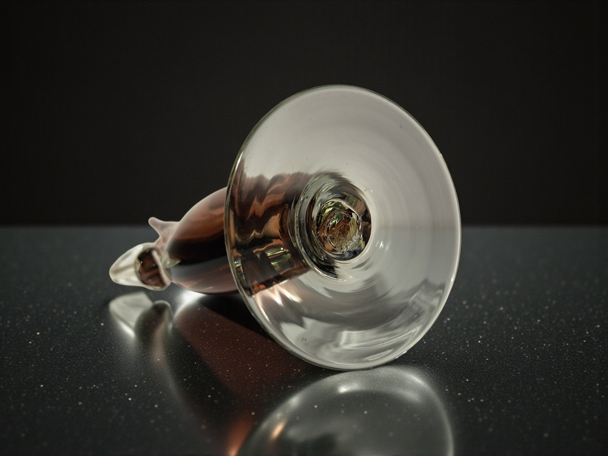 Vaso a Forma di Brocca in Vetro Sommerso di Murano