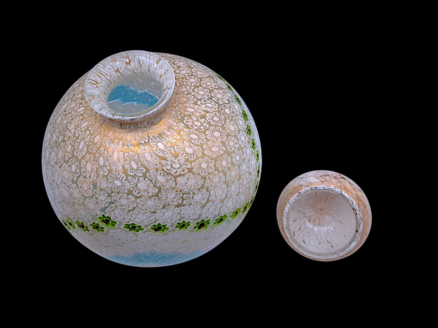 Vaso Potiche in Vetro di Murano Millefiori, La Murrina
