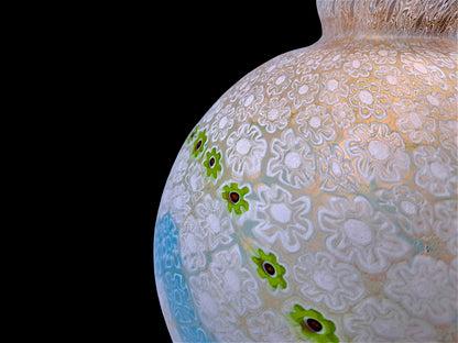 Vaso Potiche in Vetro di Murano Millefiori, La Murrina