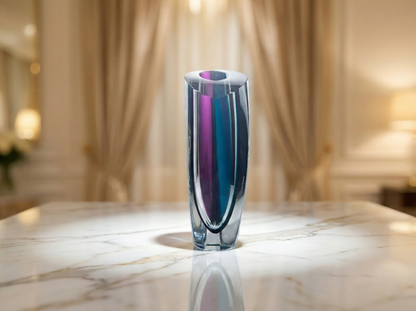 Vaso in Vetro Sommerso, Kosta Boda, Göran Wärff, Aria Lilac, 7040536