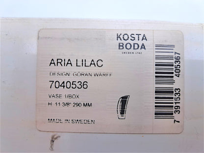 Vaso in Vetro Sommerso, Kosta Boda, Göran Wärff, Aria Lilac, 7040536