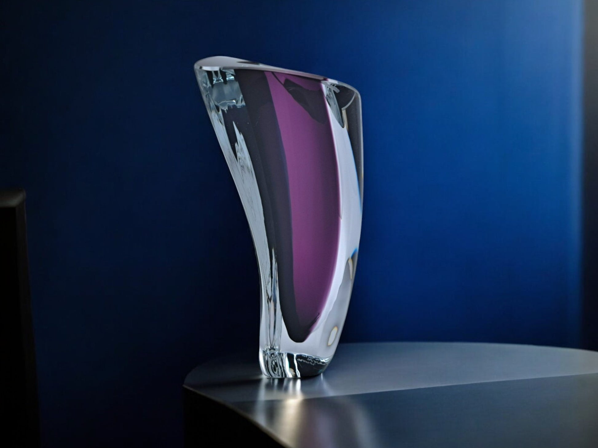 Vaso in Vetro Sommerso, Kosta Boda, Göran Wärff, Aria Lilac, 7040536