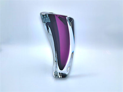 Vaso in Vetro Sommerso, Kosta Boda, Göran Wärff, Aria Lilac, 7040536