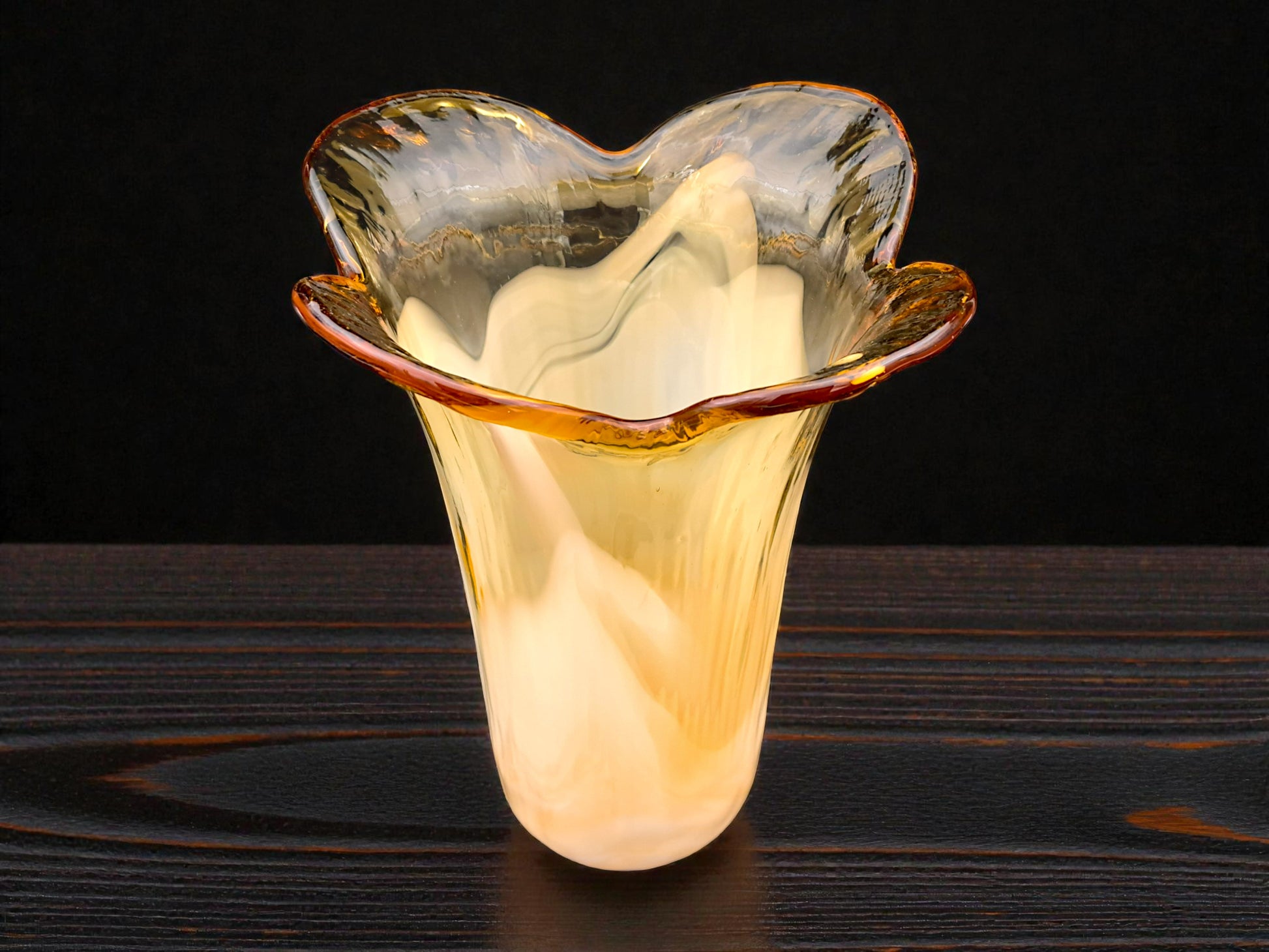 Vaso a Forma di Fiore in Vetro di Murano, La Murrina