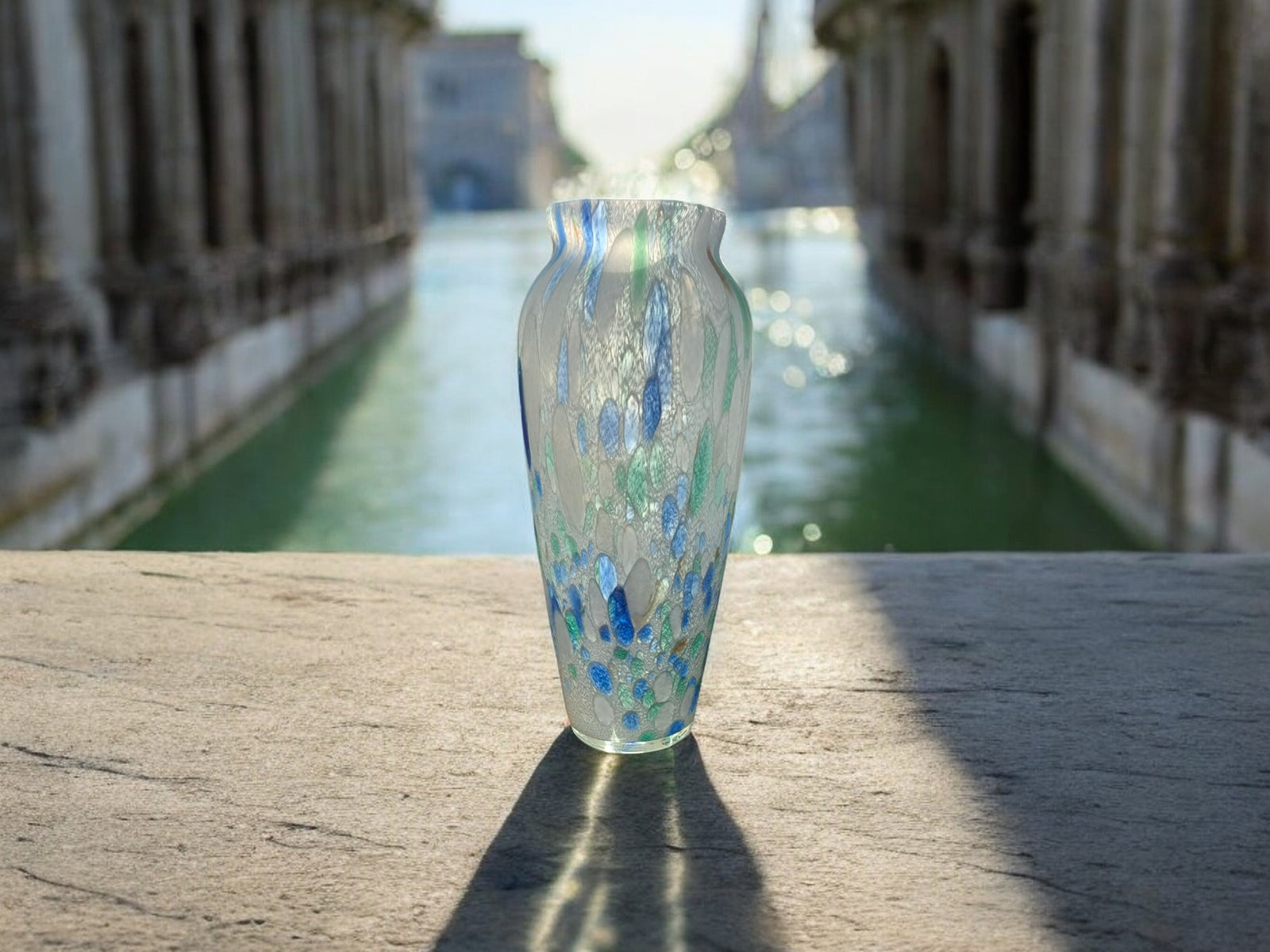 Vaso Maculato in Vetro di Murano