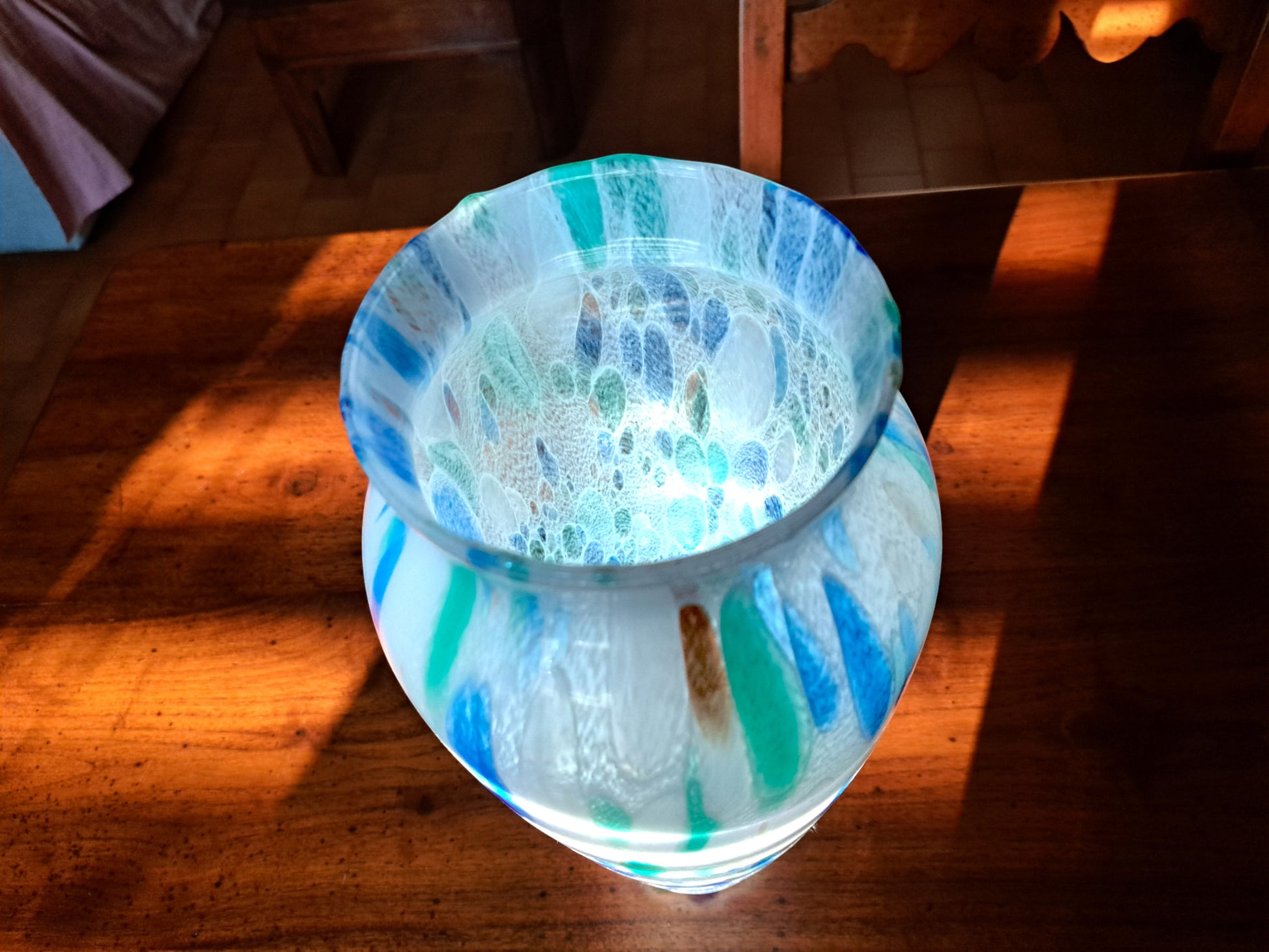 Vaso Maculato in Vetro di Murano