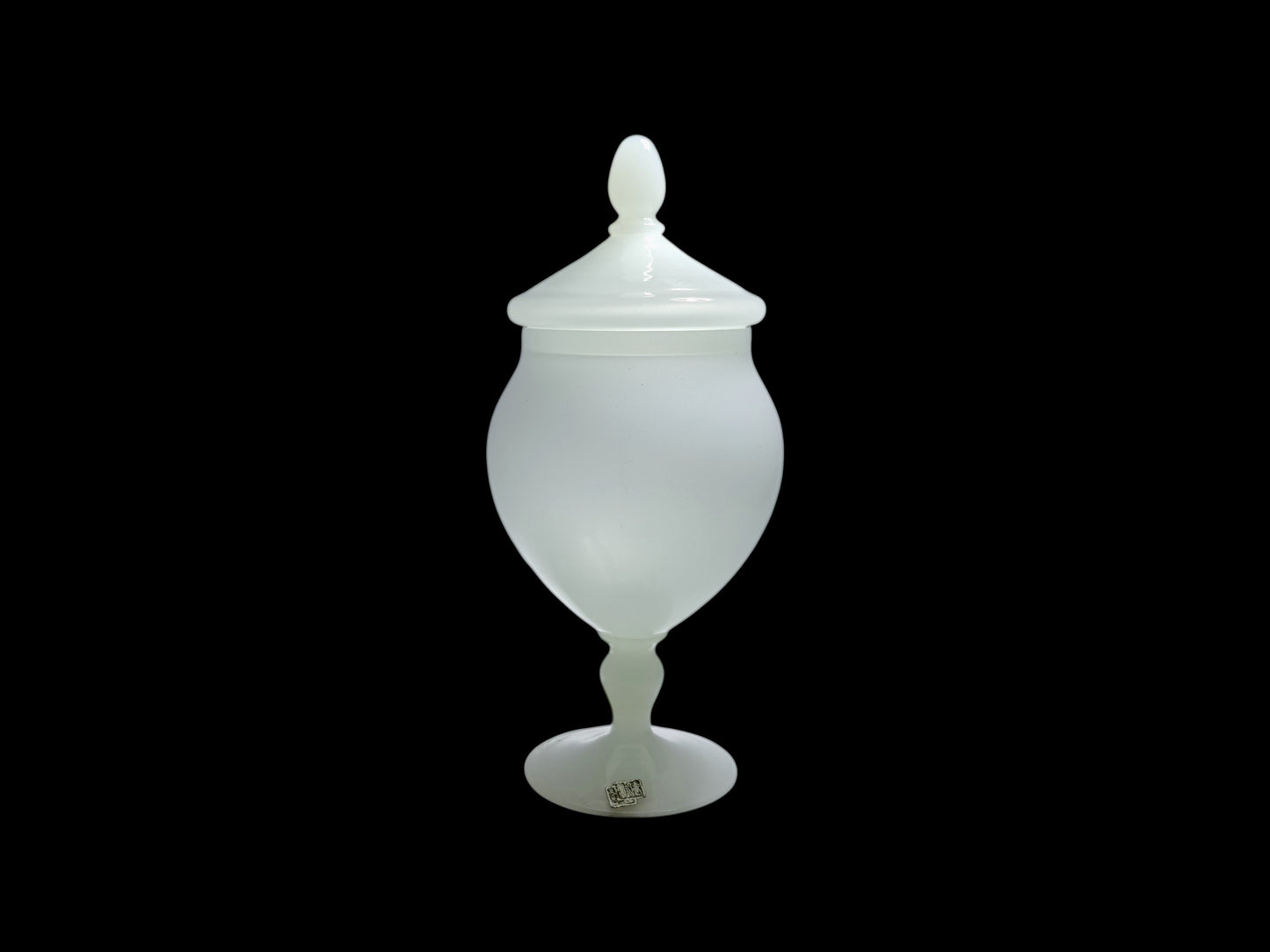 Bonbonnière in Vetro Opalino di Murano , Vincenzo Nason