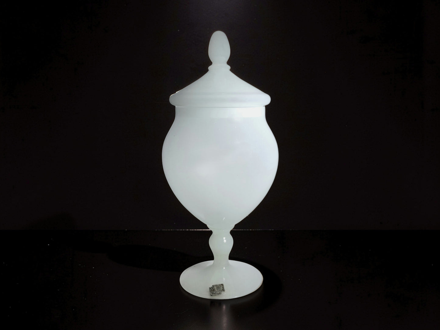 Bonbonnière in Vetro Opalino di Murano , Vincenzo Nason