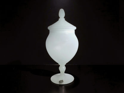Bonbonnière in Vetro Opalino di Murano , Vincenzo Nason
