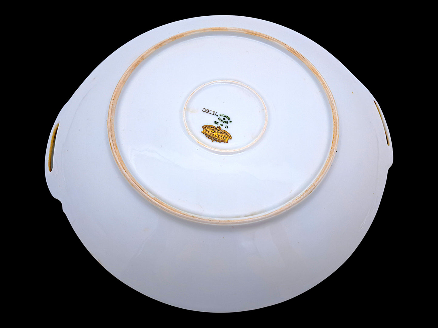 Serving Dish Richard Ginori, Doccia Factory, Red Roosters