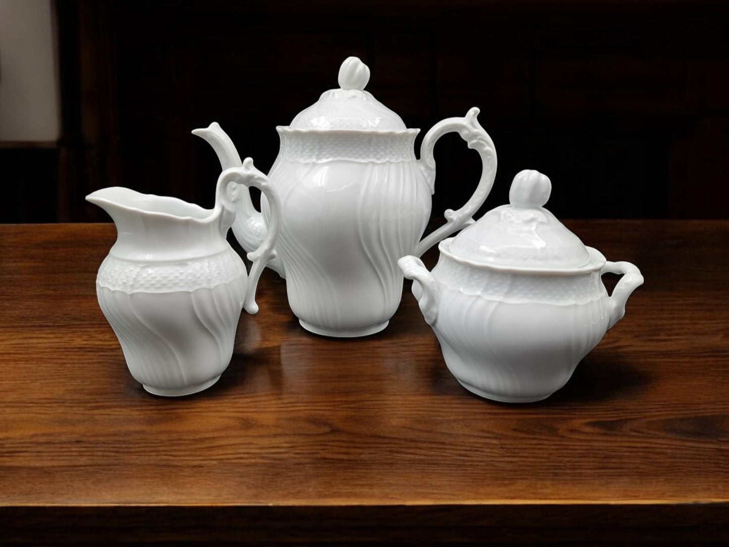 Cafetière, Pot à Lait et Sucrier, Richard Ginori, Vecchio Ginori 