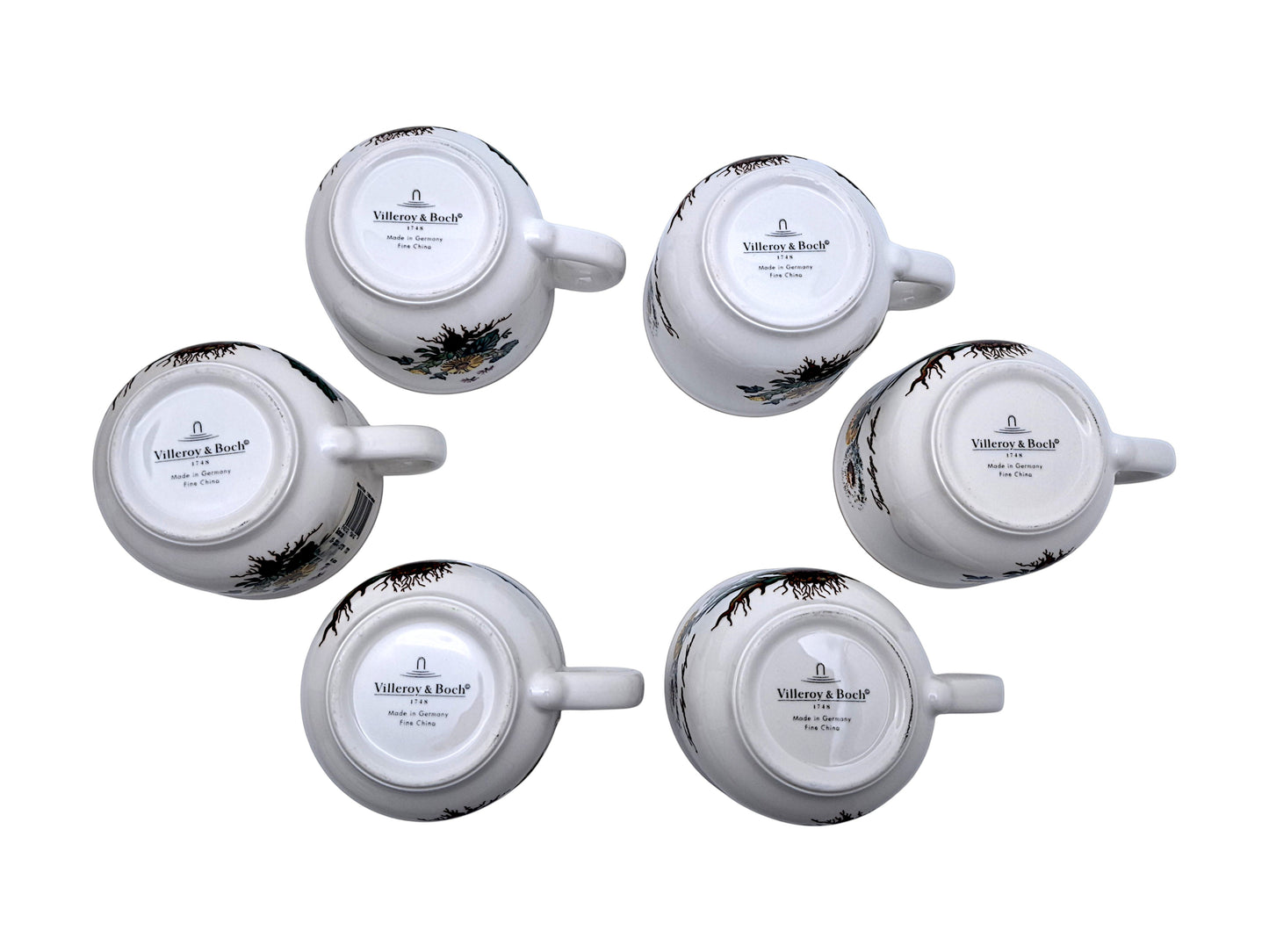 Servizio 6 Tazze da Tè, Villeroy & Boch, Serie Botanica