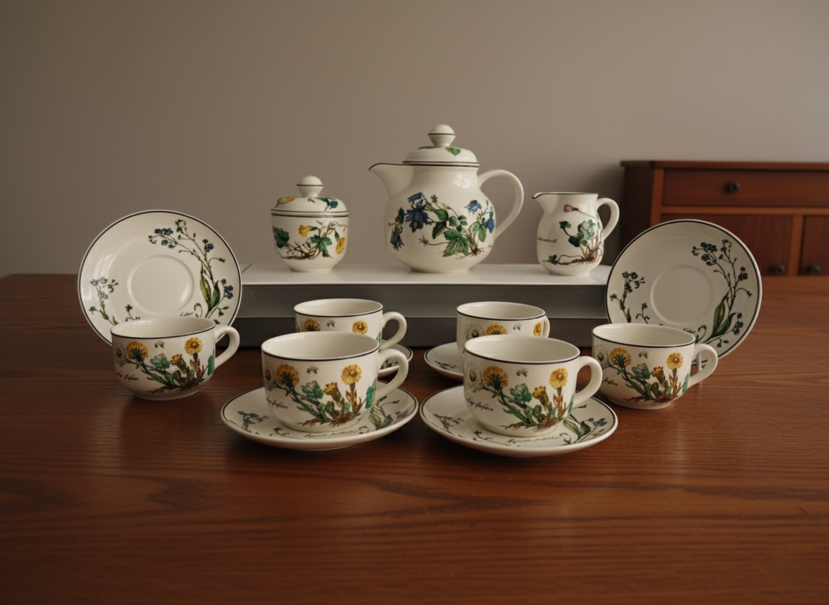 Servizio da Tè Completo per 6 Persone, Villeroy & Boch, Serie Botanica