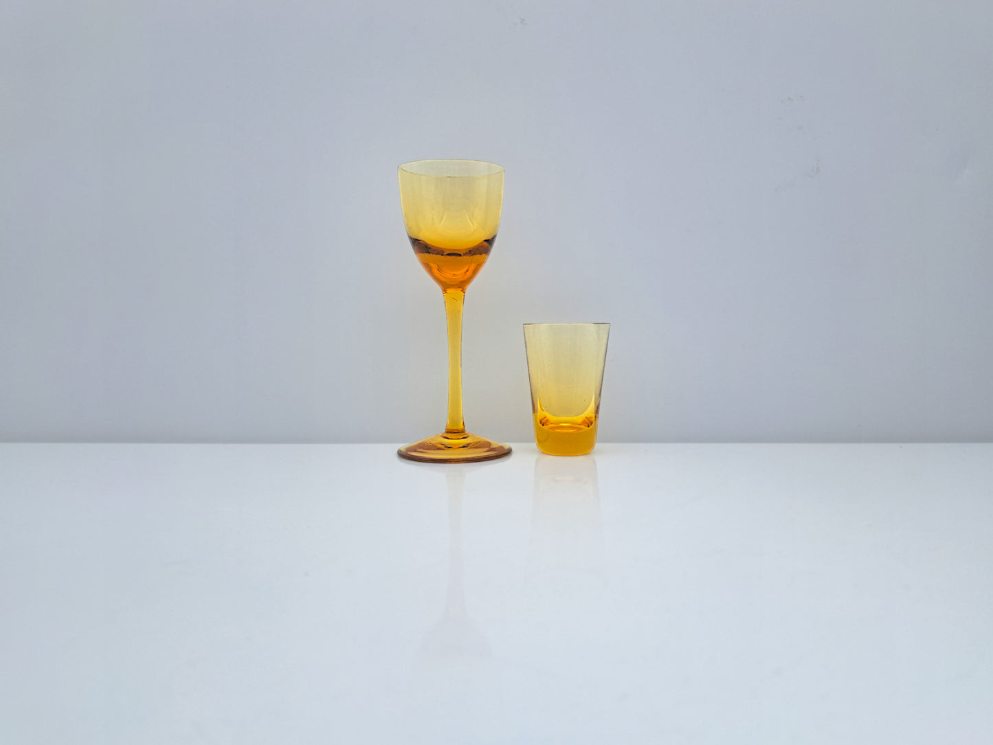 Set 12 Bicchieri Murano, 6 Calici Liquore e 6 Shot, Nason, Arlecchino