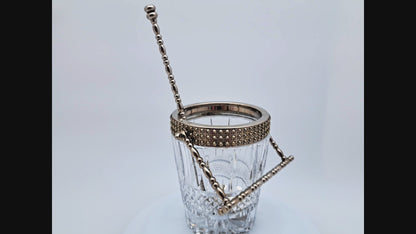 Secchiello per Ghiaccio in Cristallo Molato, Stile Baccarat