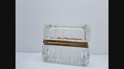 Carved Crystal Jewelry Box