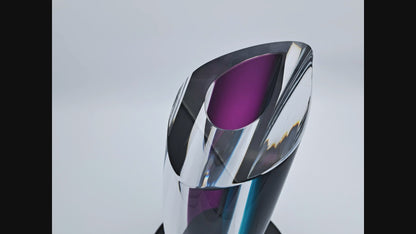 Submerged Glass Vase, Kosta Boda, Göran Wärff, Aria Lilac, 7040536 