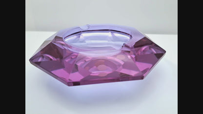 Murano Glass Ashtray Alexandrite, Cesare Toso 