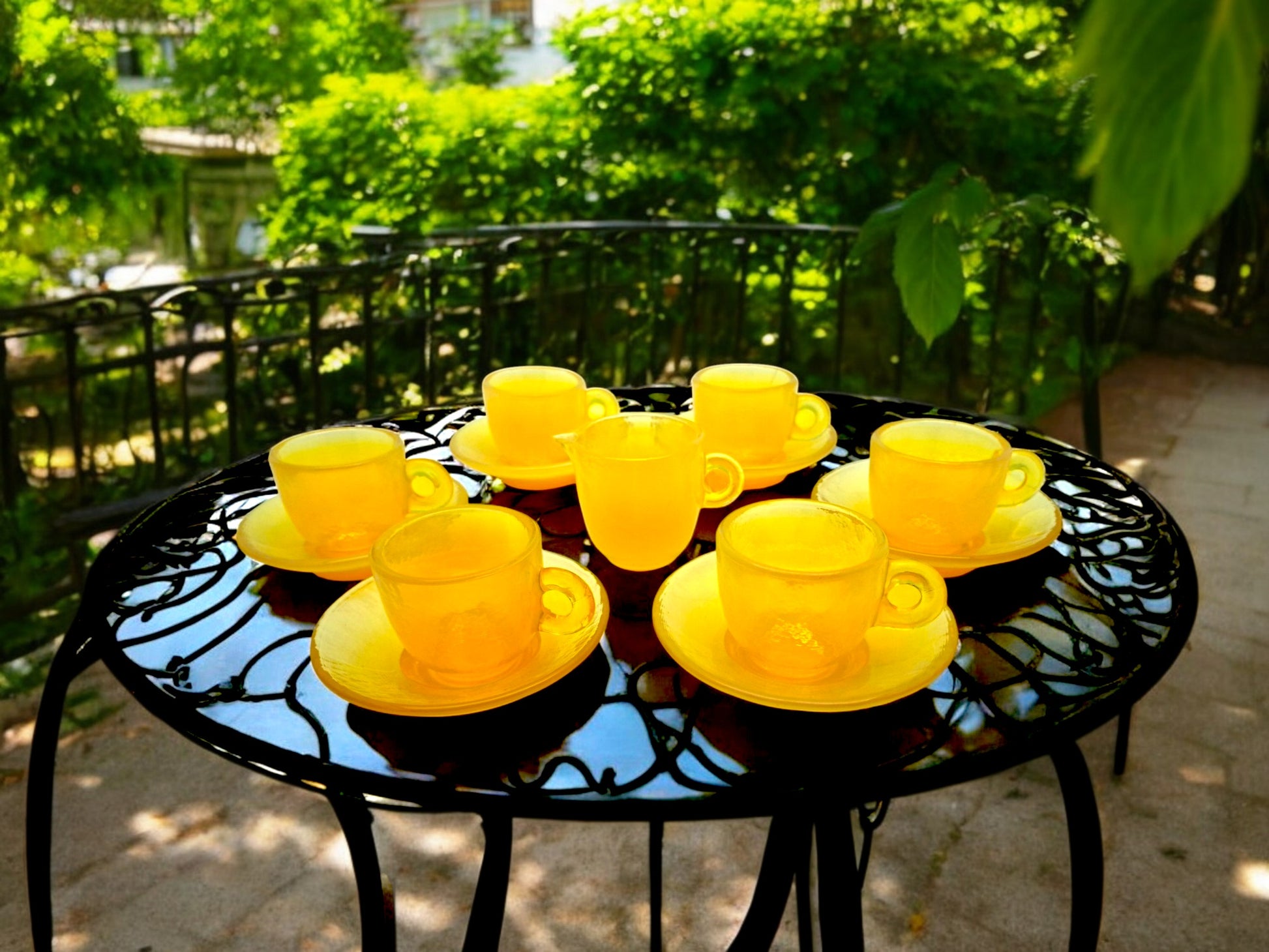 Servizio Caffè per 6, Yalos Casa Murano, Vetro Opalino